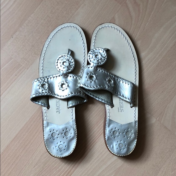 Jack Rogers Shoes - Jack Rogers Platinum Sandals - Size 7.5 Jack Rogers Shoes - Jack Rogers Platinum Sandals - Size 7.5